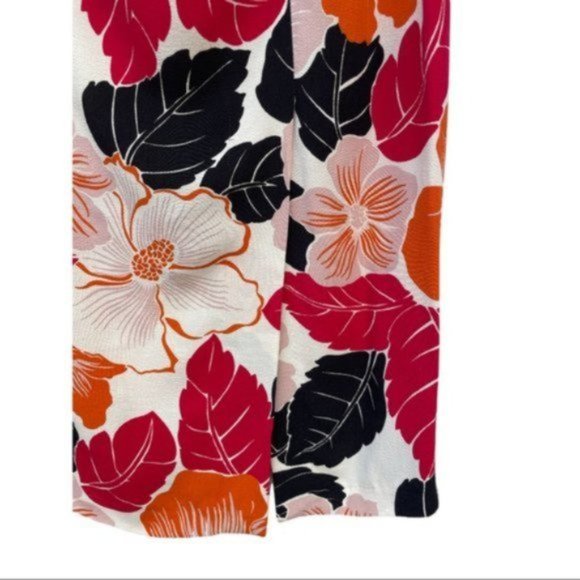 Zara Floral Hibiscus Print Calf Length Pencil Skirt Size Med NWT - Picture 7 of 8